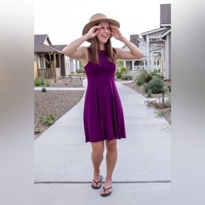 Athleta Dress Womens XS Santorini Thera Purple Sleeveless